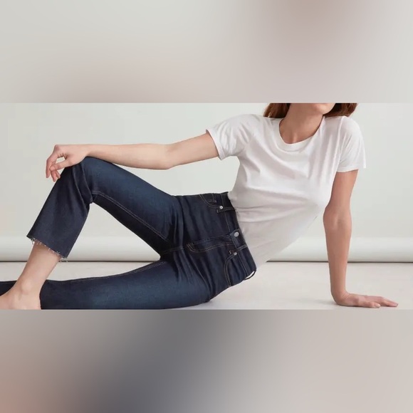 EVERLANE HIGH RISE KICK CROP JEANS 30 - Picture 5 of 10